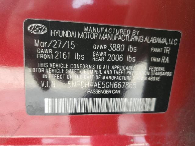 2016 HYUNDAI ELANTRA SE - 5NPDH4AE5GH667865