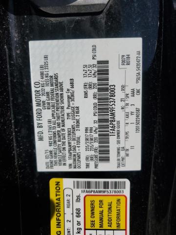 2015 FORD MUSTANG - 1FA6P8AM9F5378003