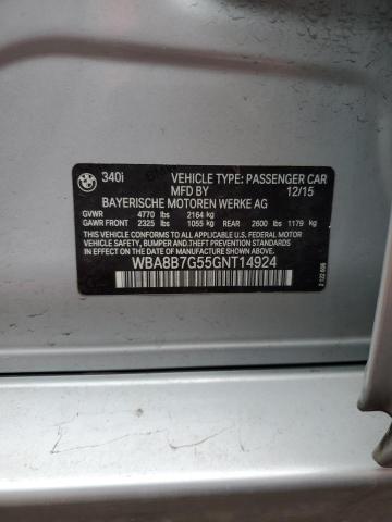 2016 BMW 340 XI - WBA8B7G55GNT14924