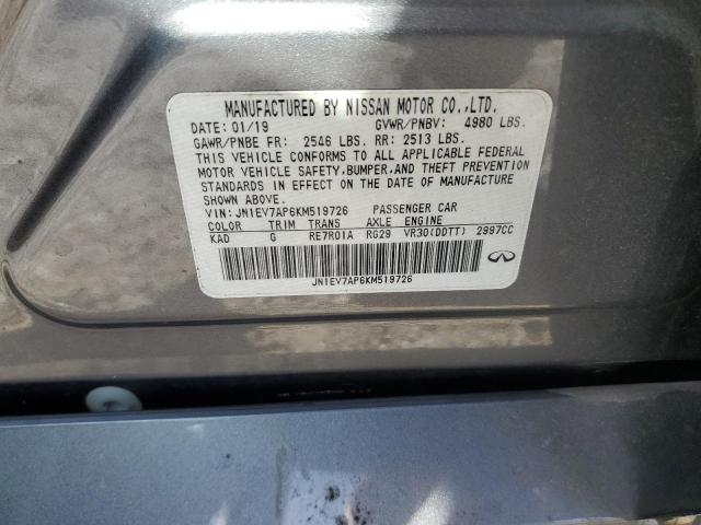 2019 INFINITI Q50 LUXE - JN1EV7AP6KM519726
