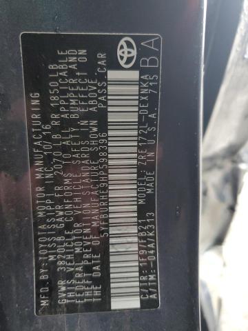 2017 TOYOTA COROLLA L - 5YFBURHE9HP598396