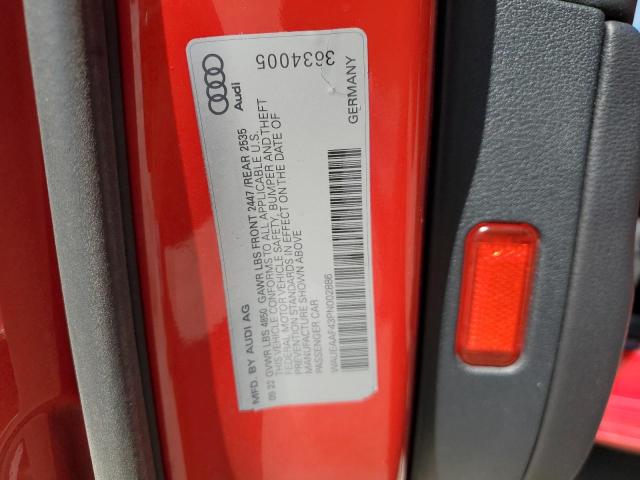 2023 AUDI A4 PREMIUM - WAUEAAF43PN002886