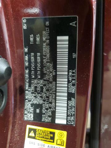 2015 TOYOTA HIGHLANDER - 5TDBKRFH4FS169688