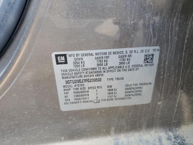 2015 GMC SIERRA K15 - 3GTU2VEJ7FG239592