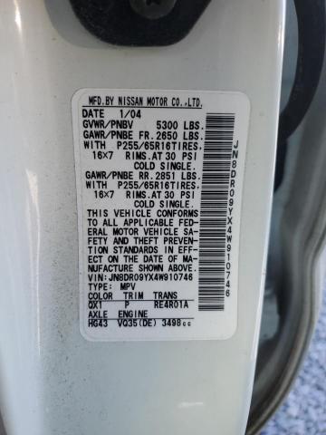 2004 NISSAN PATHFINDER #3315891148