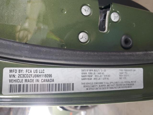 2022 DODGE CHALLENGER - 2C3CDZFJ6NH118096