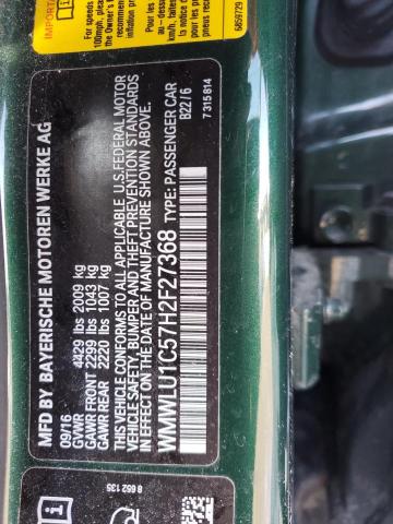 2017 MINI COOPER CLU WMWLU1C57H2F27368