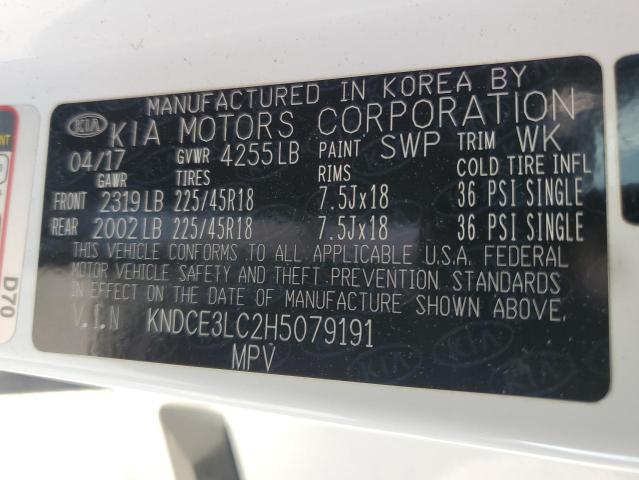 2017 KIA NIRO EX TO KNDCE3LC2H5079191
