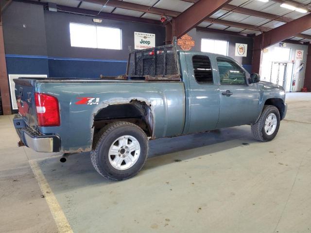 CHEVROLET SILVERADO 2011 blue 4dr ext flexible fuel 1GCRKSE3XBZ360410 photo #4