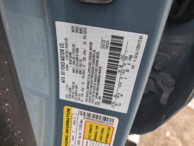 2021 FORD BRONCO SPO - 3FMCR9C6XMRA14433