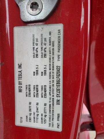2020 TESLA MODEL 3 - 5YJ3E1EB6LF620422