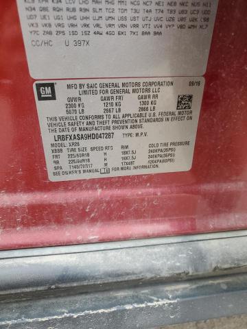 2017 BUICK ENVISION P - LRBFXASA9HD047287