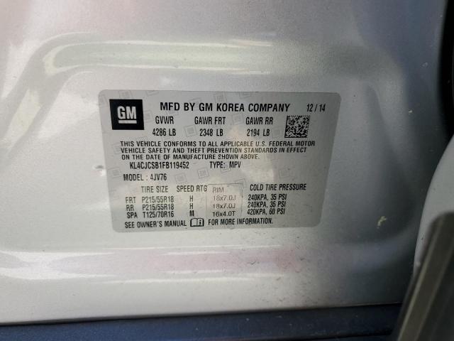 2015 BUICK ENCORE - KL4CJCSB1FB119452