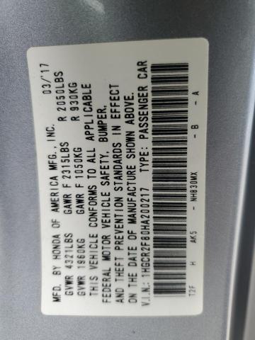 2017 HONDA ACCORD EXL - 1HGCR2F80HA200217