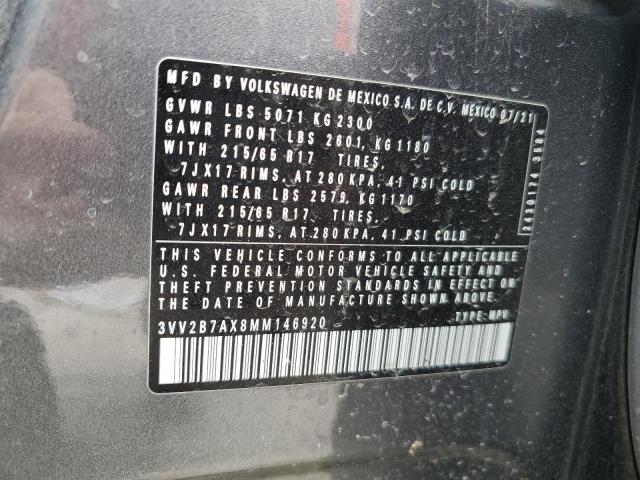 2021 VOLKSWAGEN TIGUAN SE - 3VV2B7AX8MM146920