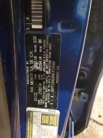 2022 KIA FORTE FE - 3KPF24AD4NE453680
