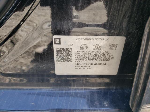 2020 CHEVROLET SONIC LT - 1G1JD5SB4L4108924