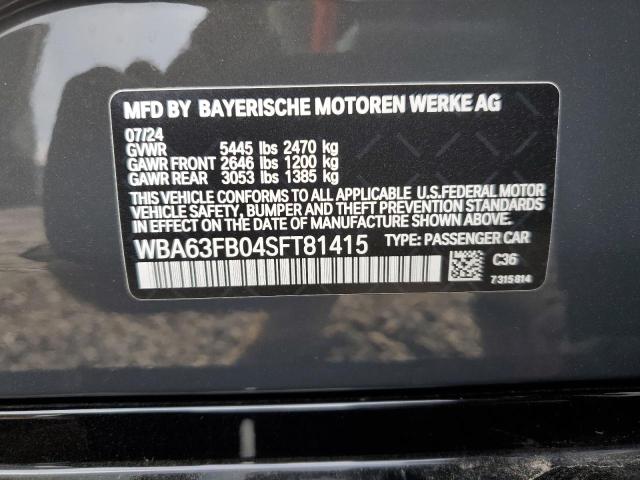 2025 BMW M440XI GRA WBA63FB04SFT81415