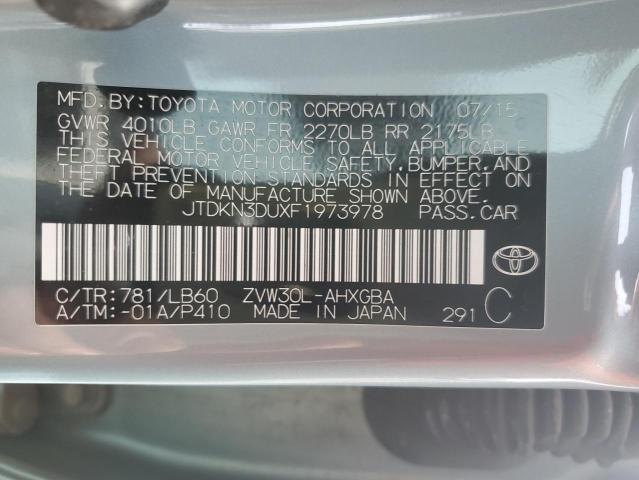 2015 TOYOTA PRIUS - JTDKN3DUXF1973978