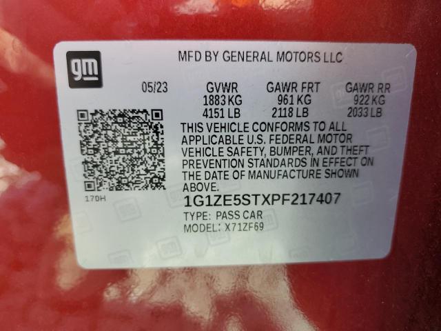 2023 CHEVROLET MALIBU PRE - 1G1ZE5STXPF217407