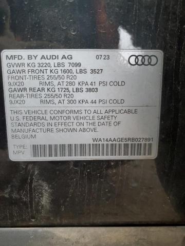 2024 AUDI Q8 E-TRON WA14AAGE5RB027891