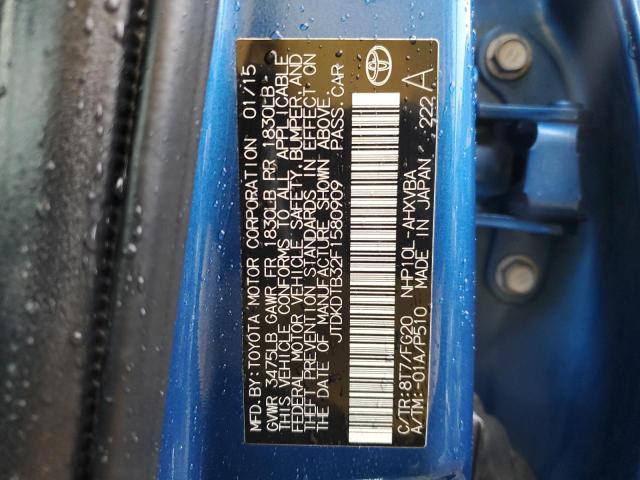 2015 TOYOTA PRIUS C - JTDKDTB32F1580909