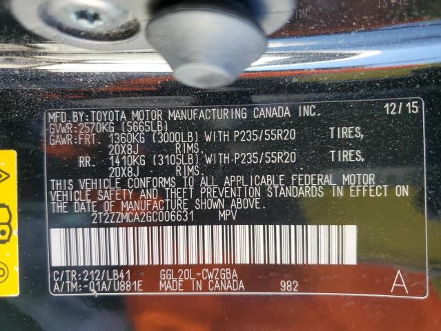 2016 LEXUS RX 350 - 2T2ZZMCA2GC006631