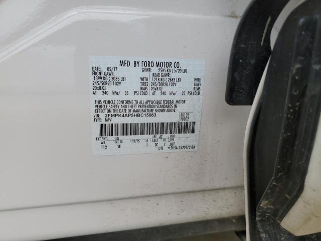2017 FORD EDGE SPORT - 2FMPK4AP5HBC15083