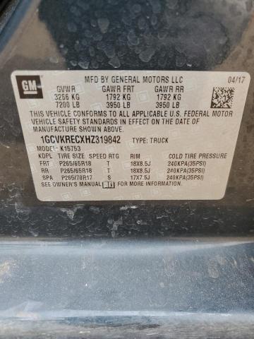 2017 CHEVROLET 1500 1GCVKRECXHZ319842