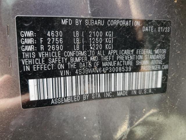 2023 SUBARU LEGACY LIM - 4S3BWAN64P3008539