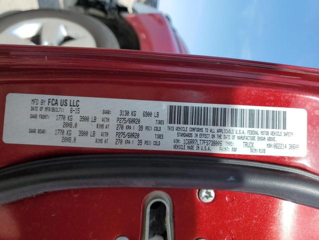2015 RAM 1500 SLT - 1C6RR7LT7FS738006