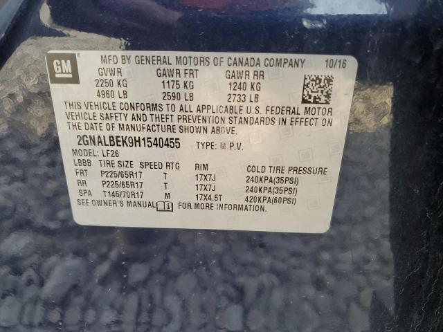 2017 CHEVROLET EQUINOX LS - 2GNALBEK9H1540455