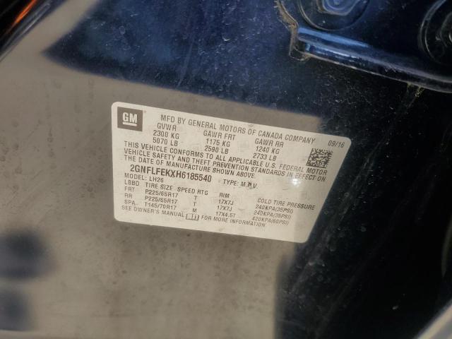 2017 CHEVROLET EQUINOX LT - 2GNFLFEKXH6185540