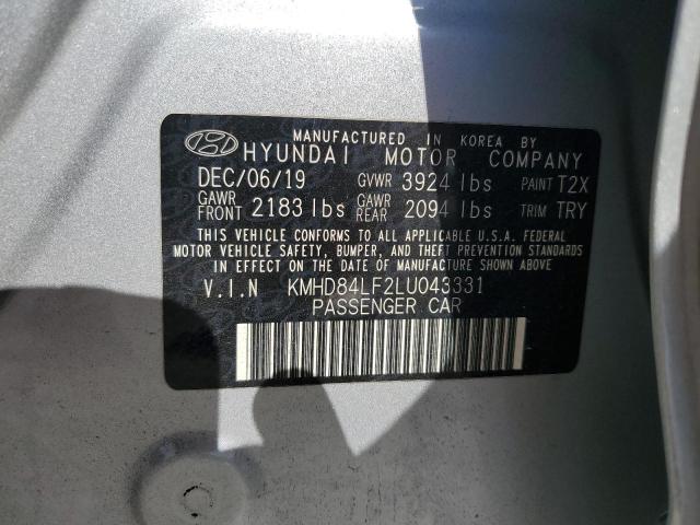 2020 HYUNDAI ELANTRA SE - KMHD84LF2LU043331