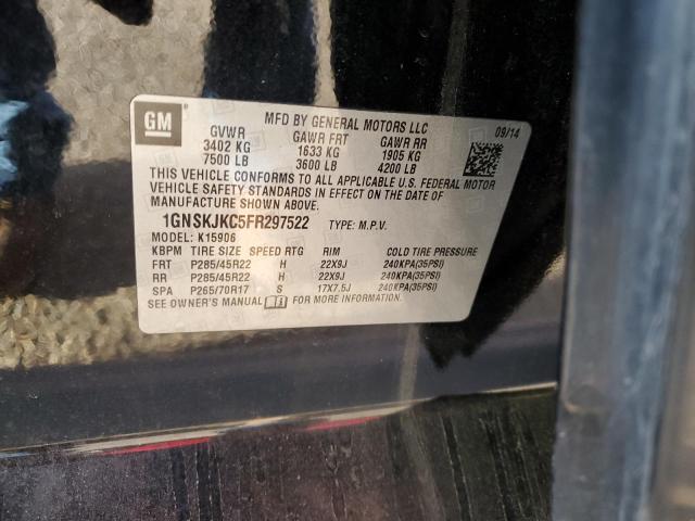 2015 CHEVROLET SUBURBAN K - 1GNSKJKC5FR297522