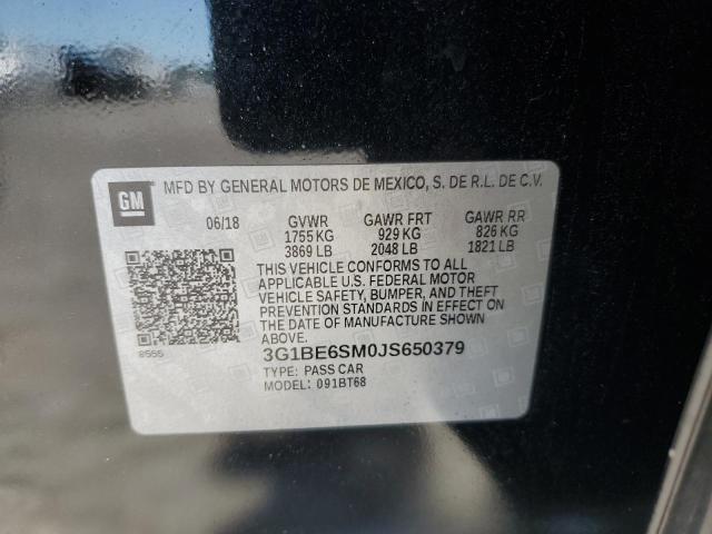 2018 CHEVROLET CRUZE LT - 3G1BE6SM0JS650379