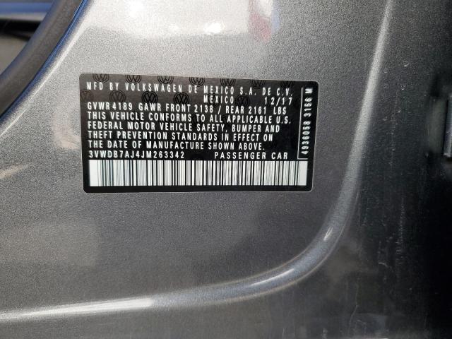 2018 VOLKSWAGEN JETTA SE - 3VWDB7AJ4JM263342