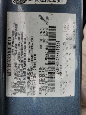 2011 FORD FUSION SE - 3FAHP0HA5BR213854