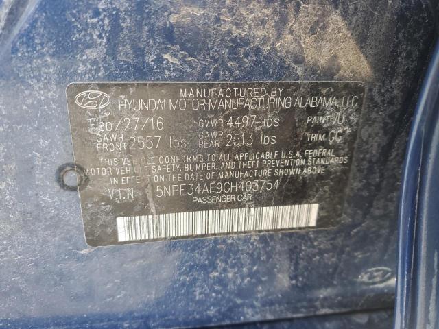 2016 HYUNDAI SONATA SPO - 5NPE34AF9GH403754
