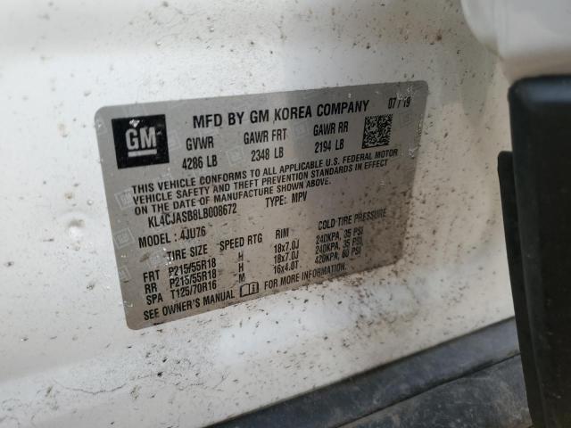 2020 BUICK ENCORE PRE - KL4CJASB8LB008672