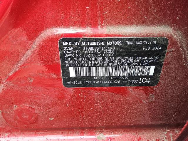 2024 MITSUBISHI MIRAGE G4 ML32FUFJ1RHF09193