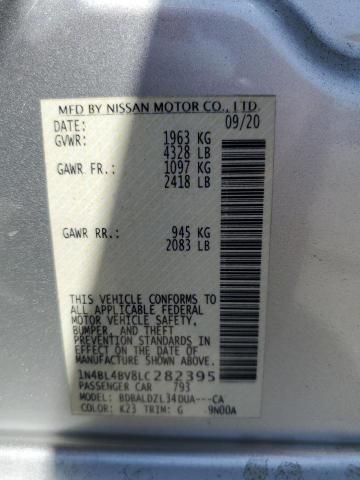 2020 NISSAN ALTIMA S - 1N4BL4BV8LC282395