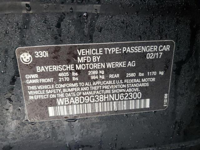 2017 BMW 330 XI - WBA8D9G38HNU62300