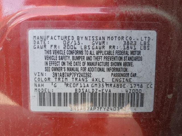 2015 NISSAN SENTRA S - 3N1AB7AP7FY240392