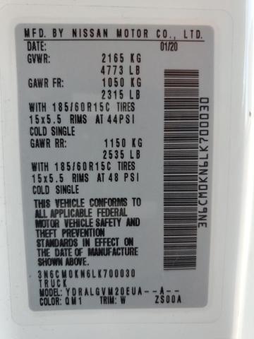 2020 NISSAN NV200 2.5S 3N6CM0KN6LK700030