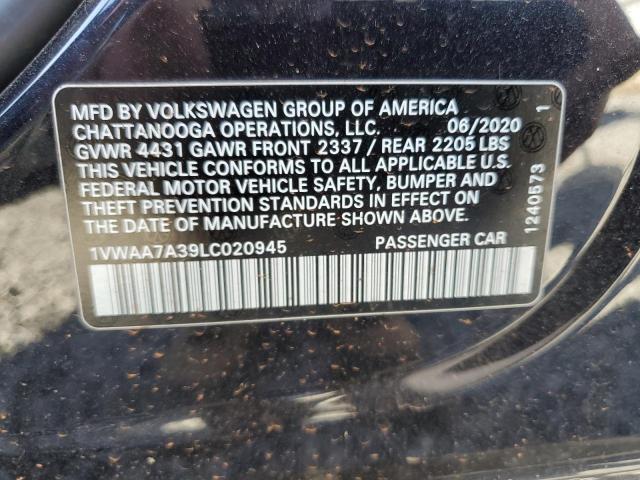 2020 VOLKSWAGEN PASSAT S - 1VWAA7A39LC020945