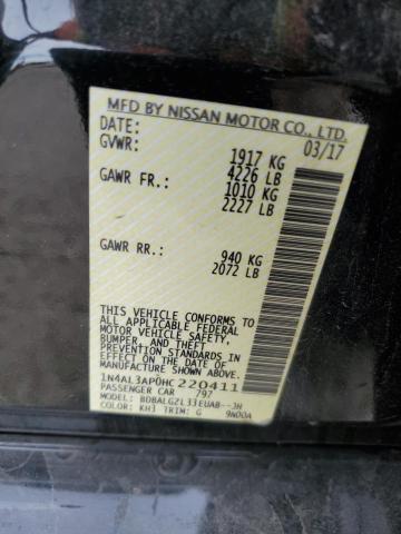 2017 NISSAN ALTIMA 2.5 - 1N4AL3AP0HC220411