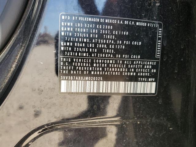 2018 VOLKSWAGEN TIGUAN SE - 3VV3B7AX0JM020325