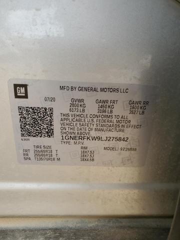 2020 CHEVROLET TRAVERSE L - 1GNERFKW9LJ275842