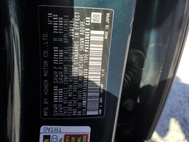 2018 HONDA CLARITY JHMZC5F11JC006173